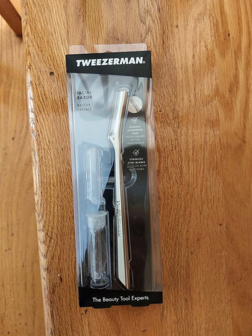Tweezerman Facial Razor in Silver NWT